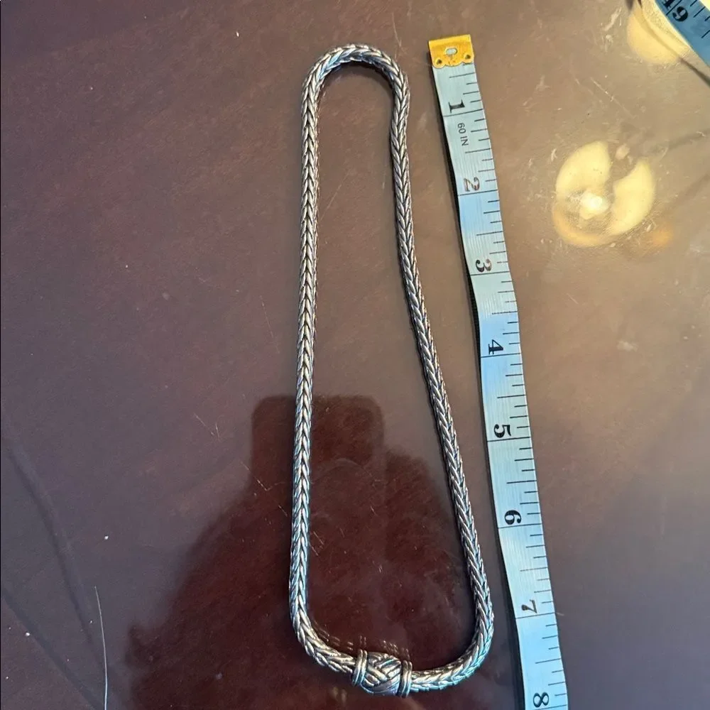 Silver Braided Necklace!